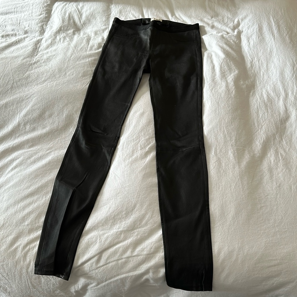 Helmet Lang 100% lamb leather pants